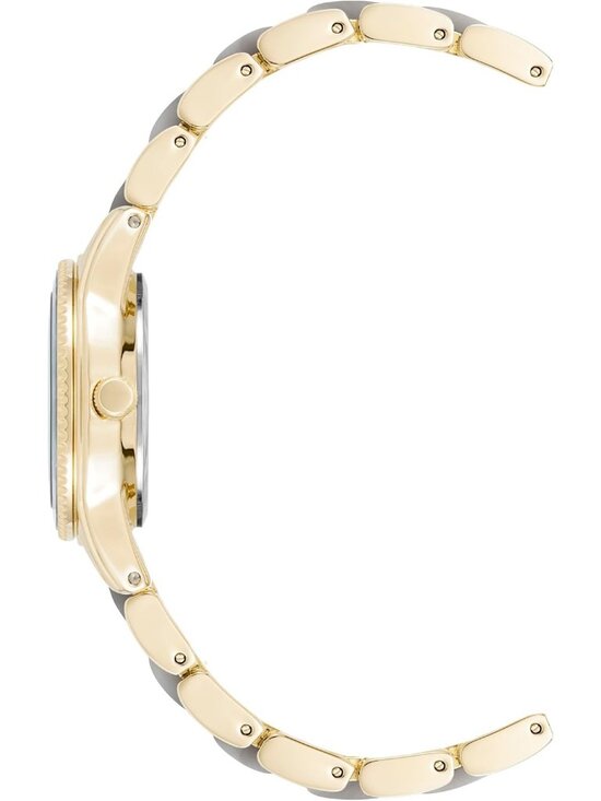 Anne Klein Women\'s Light Grey Analog Japanese Quartz Resin Bracelet Luxury Watch